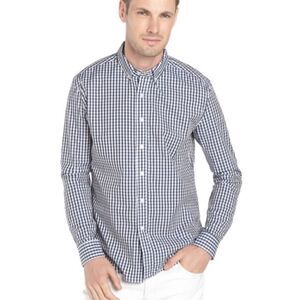 HYDEN YOO NY Blue White Gingham Button Down Shirt